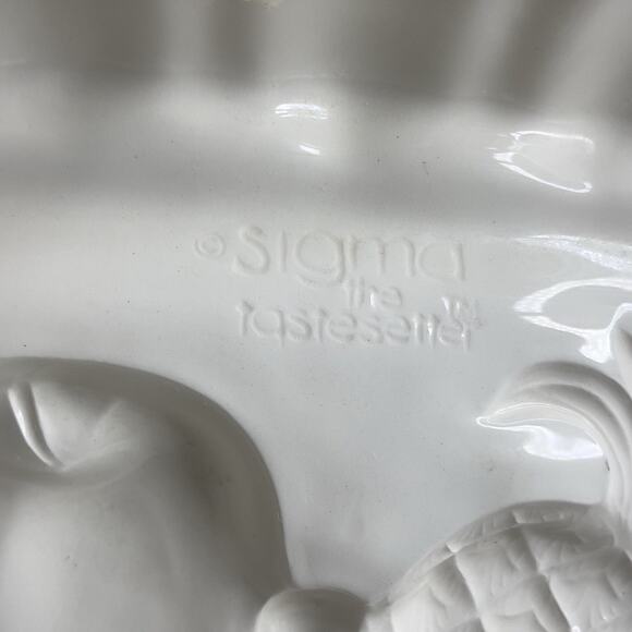 Vintage Sigma the Tastesetter Fruit Wall Plaque 3D Ceramic 12x9 Fruit Themed - Picture 7 of 7